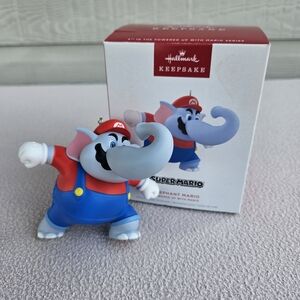 Hallmark Keepsake Ornament 2025 Super Mario Elephant Mario Powered Up with Mario